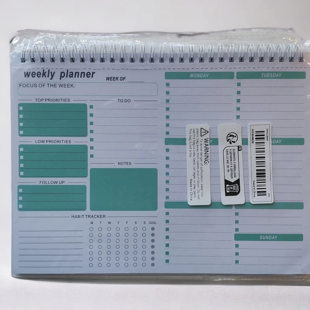 Weekly Goals Schedule Planner